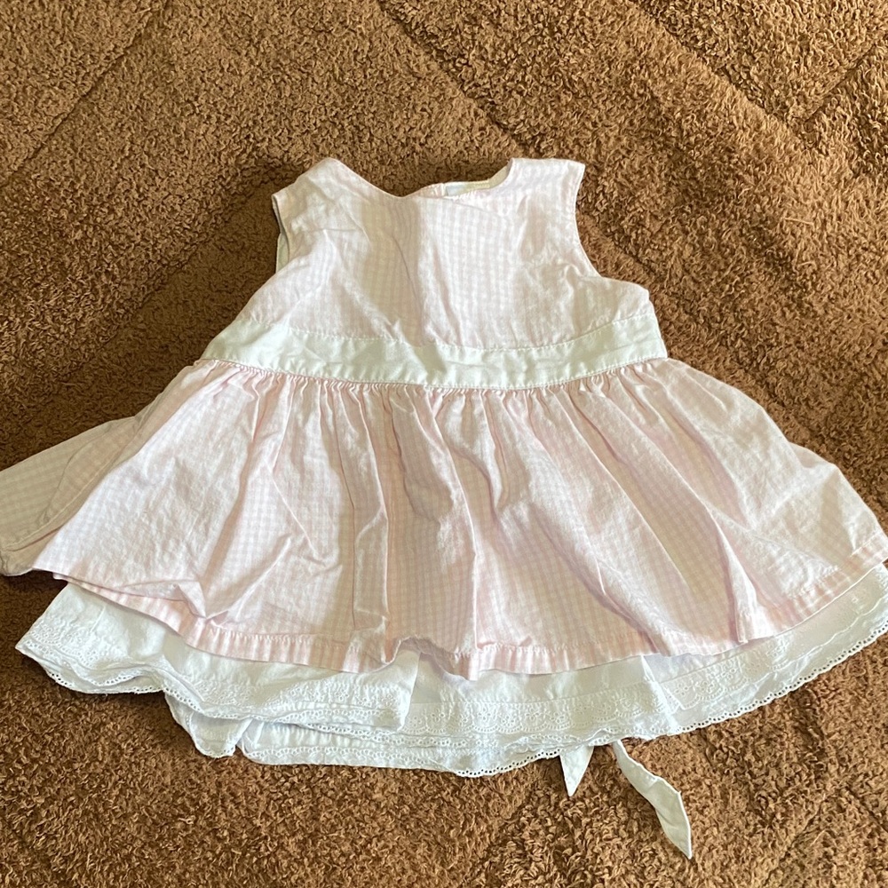 Hanna Andersson Pink and White Kids Dress